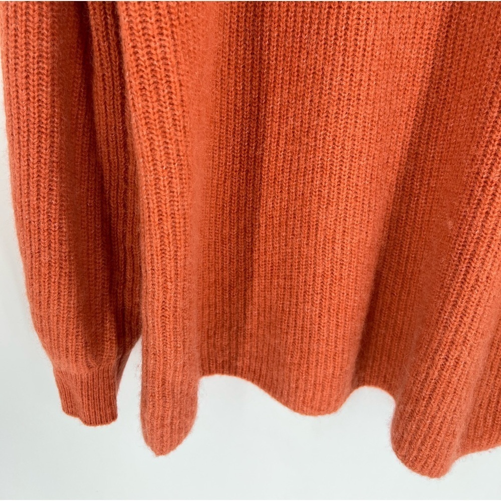 Cos Alpaca Wool Blend Mock Neck Soft Knitted Top Back Keyhole Sweater - Picture 4 of 8